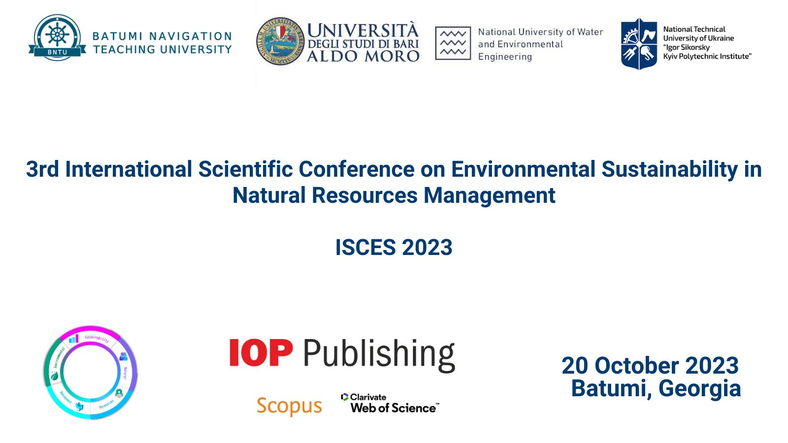 International Scientific Conference on Environmental Sustainability in Natural Resources Management (2)